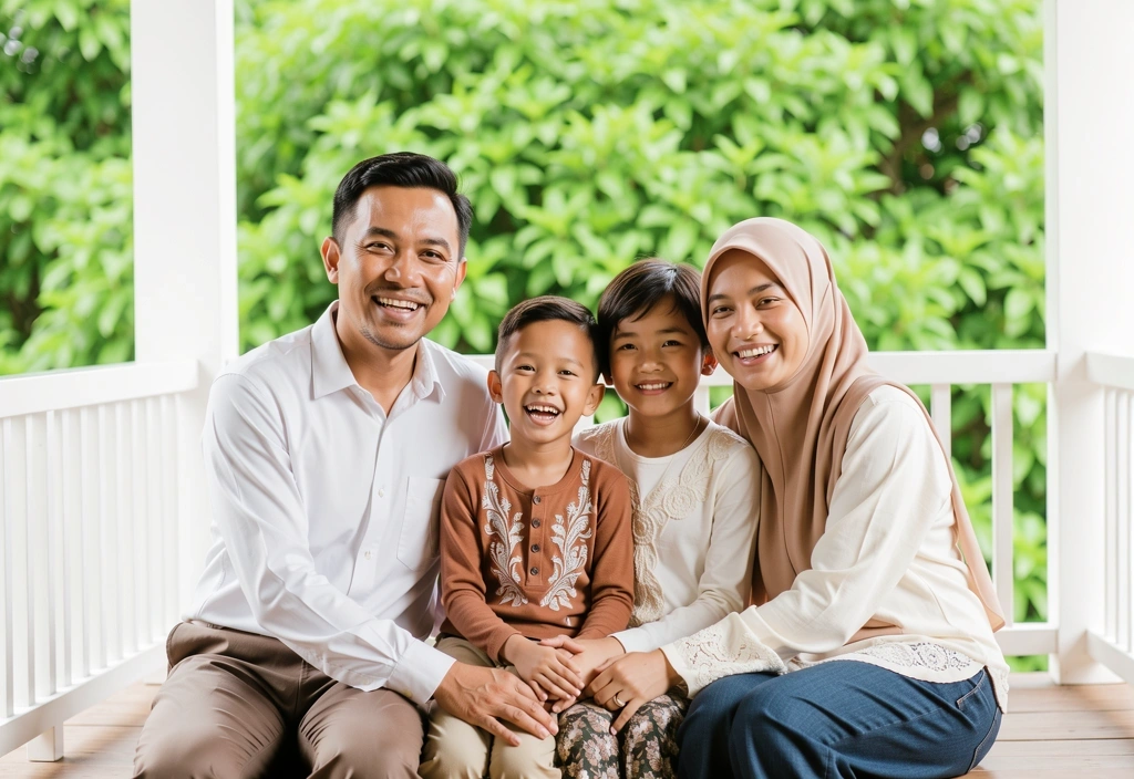 Kebahagiaan keluarga bersama